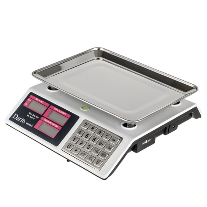 Весы торговые Dario DES-4V-40S с калькулятором и аккумулятором