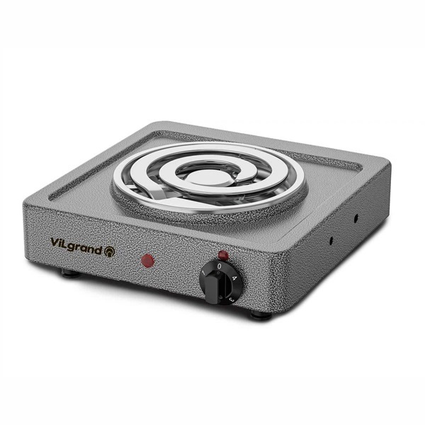 Плита настольная электрическая ViLgrand VHP161D Gray 1000Вт