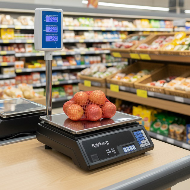 Торговые весы со стойкой Rainberg RB-304 для магазина до 50 кг