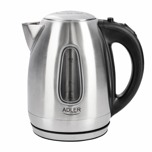 Электрочайник металлический Adler AD 1223 1.7л 2200Вт с подсветкой для дома и офиса
