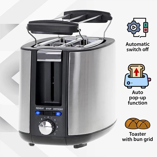 Тостер Adler AD 3214 900Вт 7 режимов обжаривания автоматическое отключение