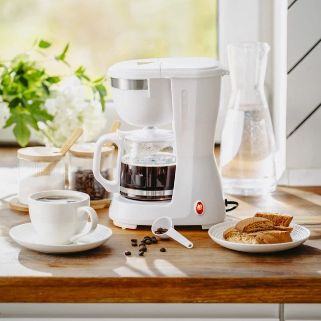 Кофеварка капельная Adler AD 4381 белая 600 Вт 0,6 л