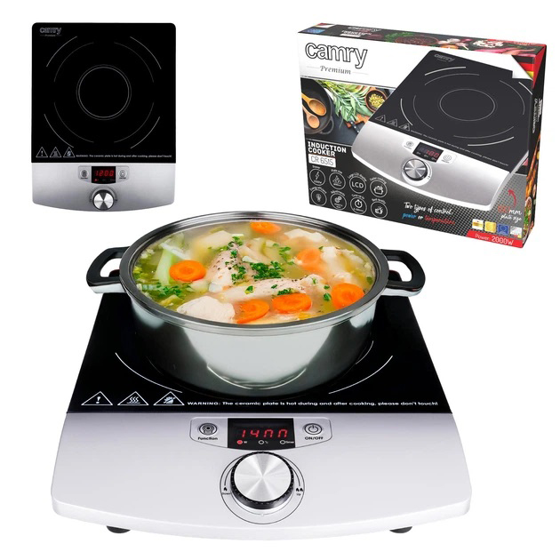 Индукционная плита CAMRY CR 6515 настольная одноконфорочная 2000Вт 60°C — 240°C