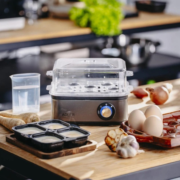 Яйцеварка на 8 яиц 800 Вт Adler AD 4486 Gun Metal