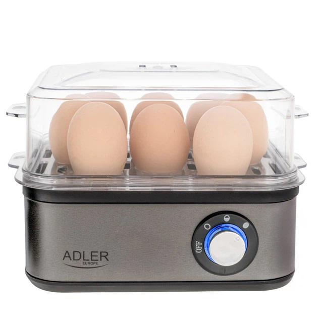 Яйцеварка на 8 яиц 800 Вт Adler AD 4486 Gun Metal