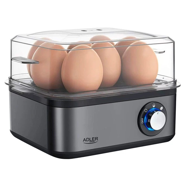 Яйцеварка на 8 яиц 800 Вт Adler AD 4486 Gun Metal