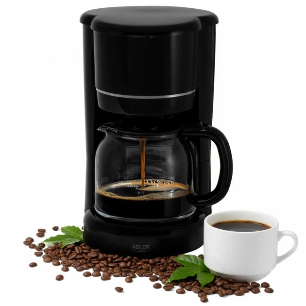 Кофеварка капельная Adler AD 4383 black 1.5Л 900Вт
