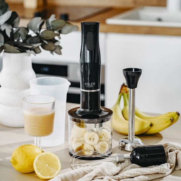 Блендер 3в1 ADLER AD 4620 миксер измельчитель Black 800Вт