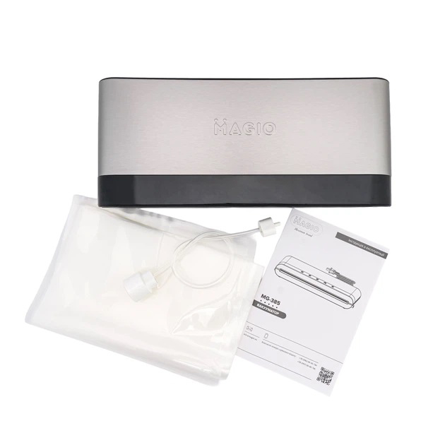 Сенсорный вакууматор Magio MG-385 автоматический и ручной режим, влажное и сухое