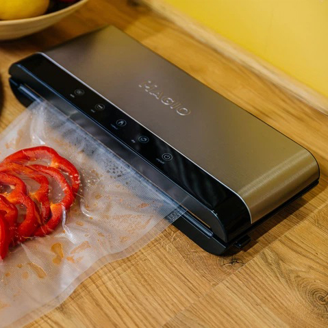 Сенсорный вакууматор Magio MG-385 автоматический и ручной режим, влажное и сухое