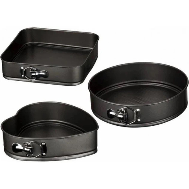 Формы для выпекания UNIQUE UN-1703 3шт диаметр 24, 26, 28 см набор форм для тортов бисквитов кексов