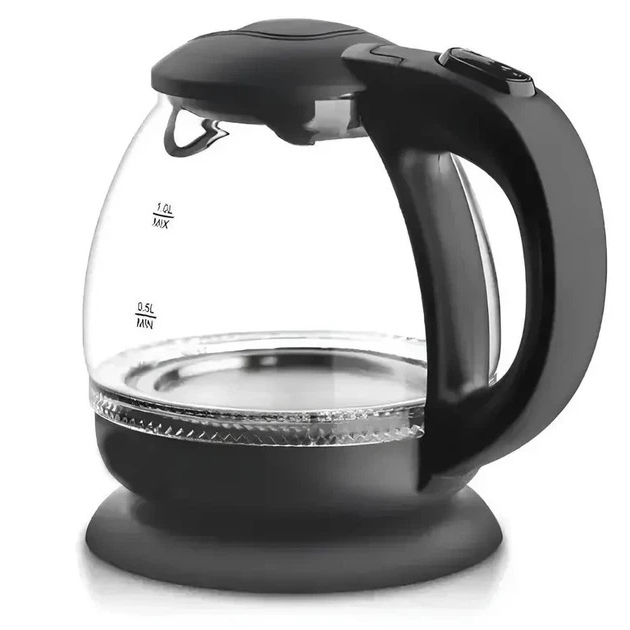 Стеклянный электрочайник Domotec MS-7910 1л 1650 Вт с LED подсветкой