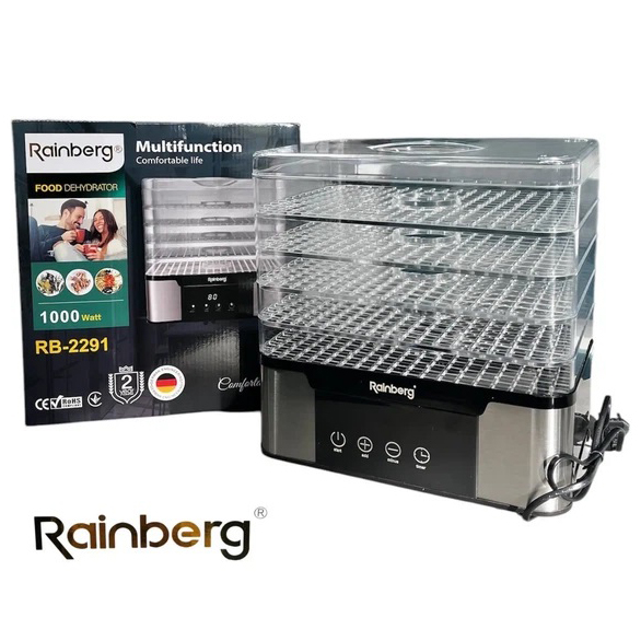 Электрическая сушилка для овощей и фруктов Rainberg RB-2291 1000Вт
