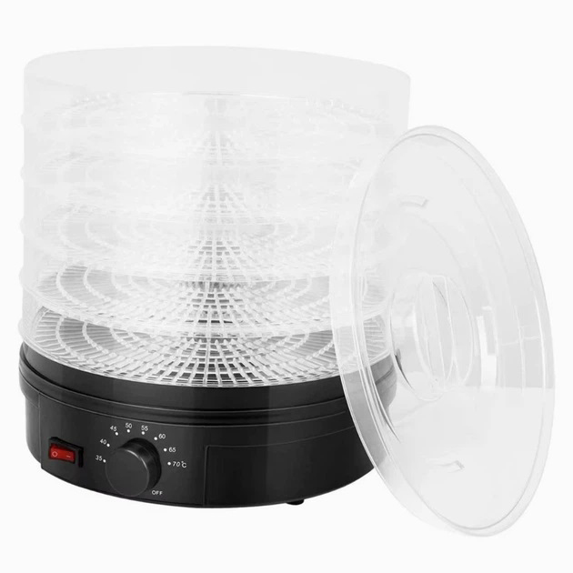 Сушка для фруктов и овощей 5 ярусов 800Вт черный Rainberg RB-912 электро дегидратор