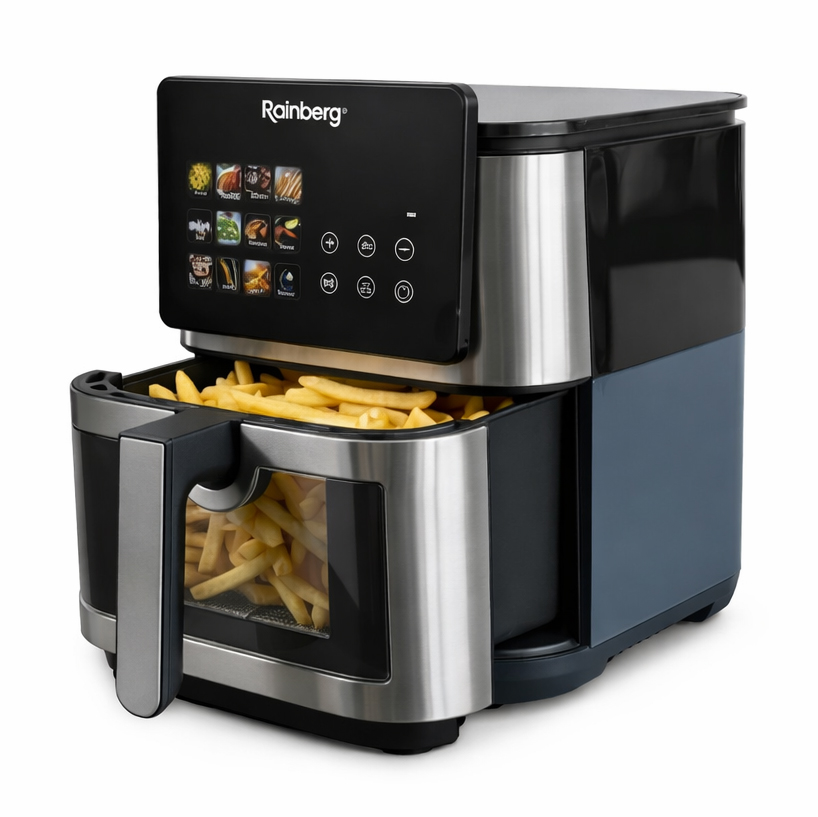 Аэрофритюрница Rainberg RB-2321 4200 Вт 12.5 л сенсорная 2 Тэна
