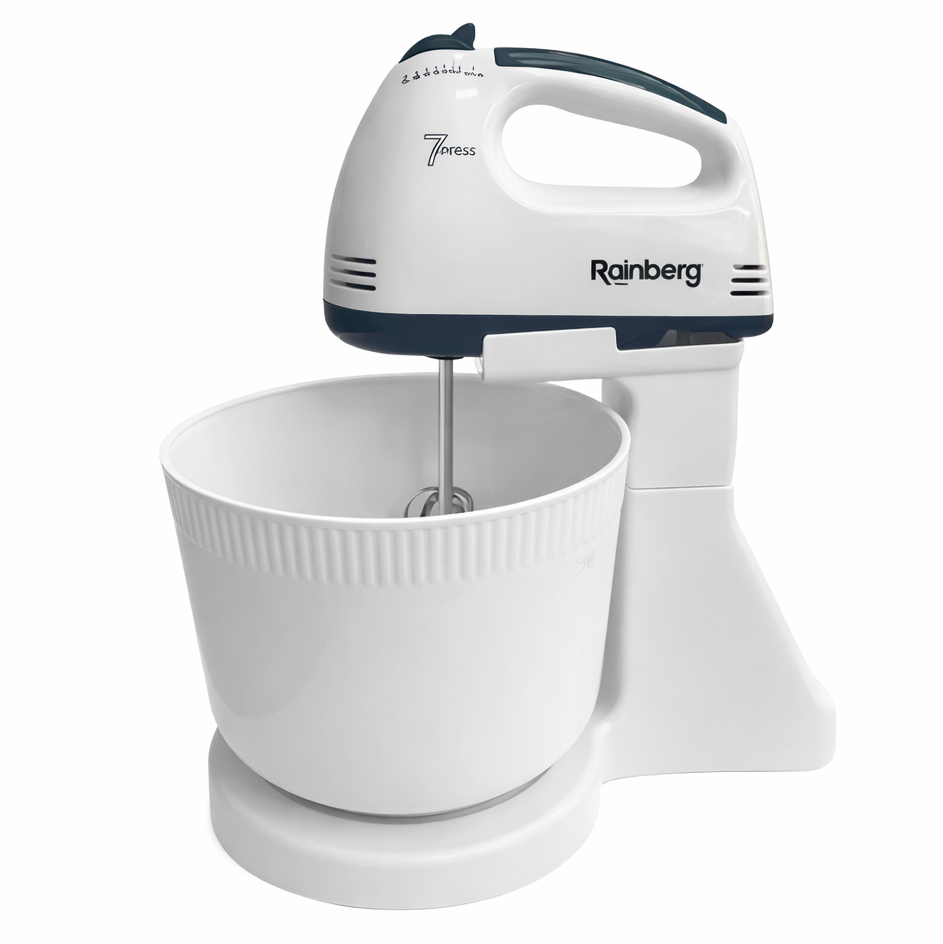 Миксер 7 скоростей с чашей 2 л Rainberg RB-1005 500Вт Blue