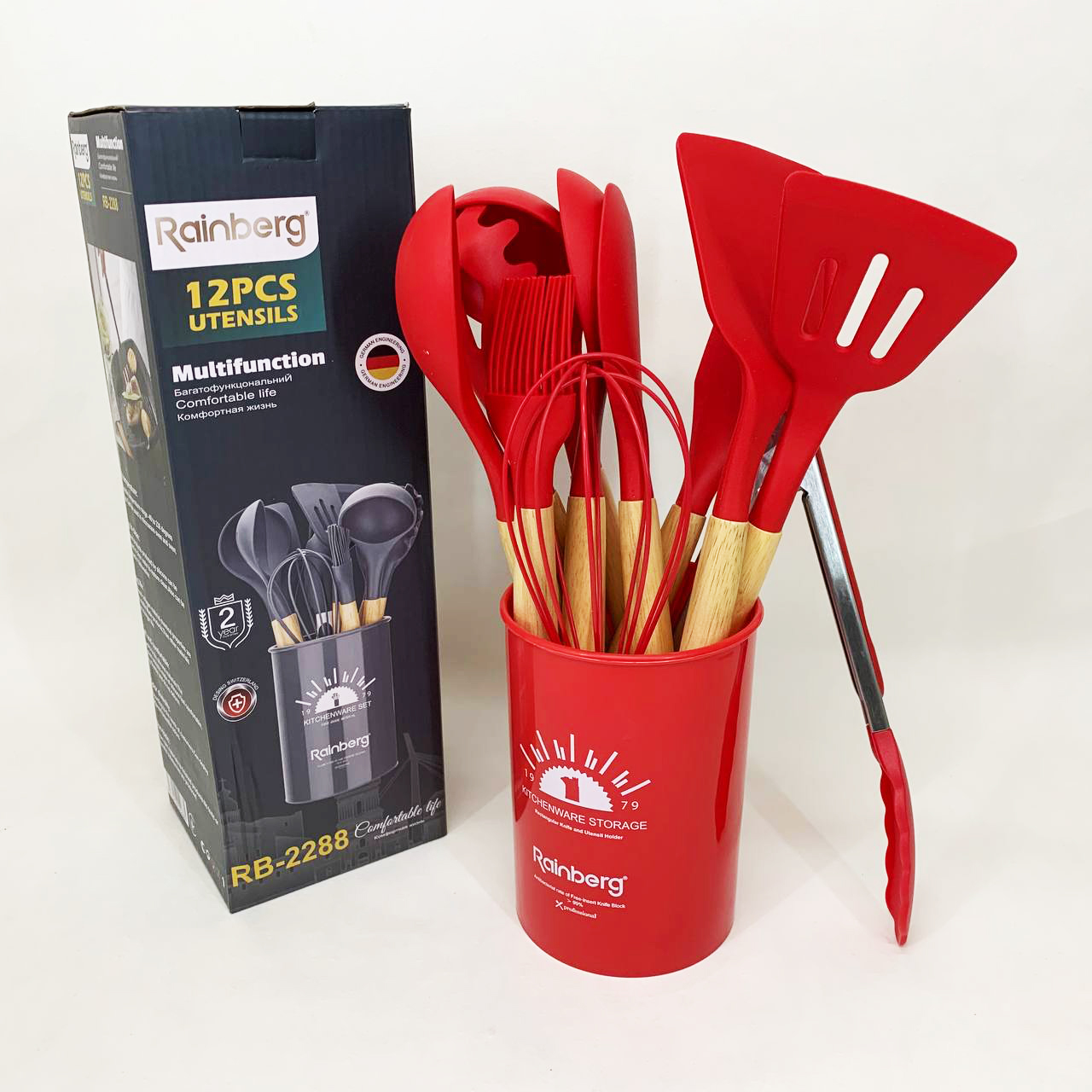 Набор кухонных приборов Rainberg RB-2288 Red