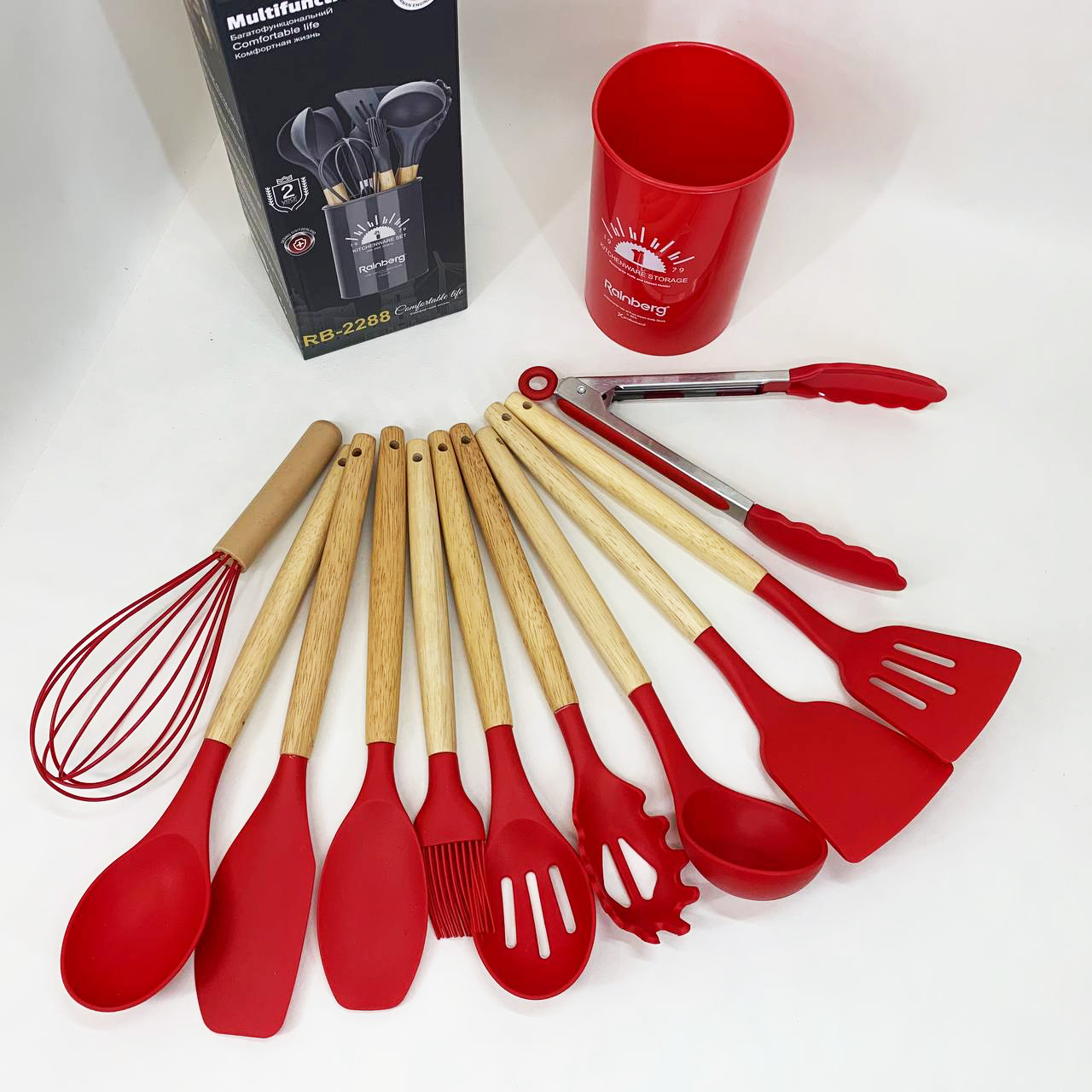 Набор кухонных приборов Rainberg RB-2288 Red