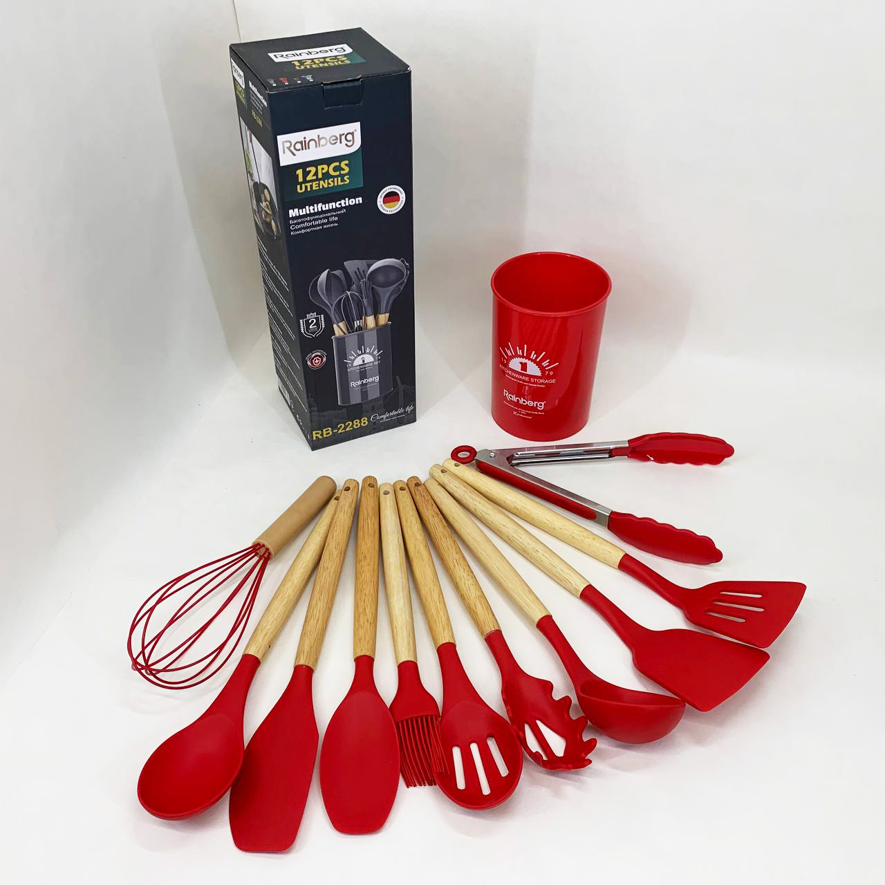 Набор кухонных приборов Rainberg RB-2288 Red