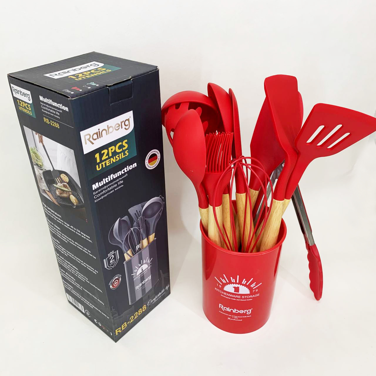 Набор кухонных приборов Rainberg RB-2288 Red