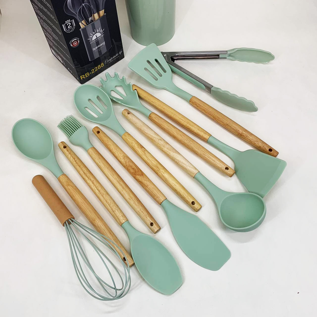 Набор кухонных приборов Rainberg RB-2288 Green
