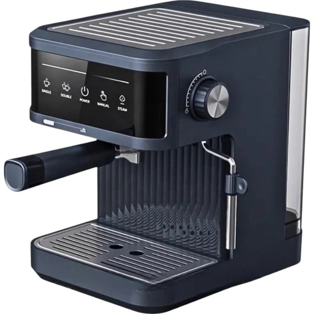 Рожковая кофеварка Crownberg CB-1571 1200Вт кухонная кофемашина с резервуаром 1.8л и сенсорным дисплеем