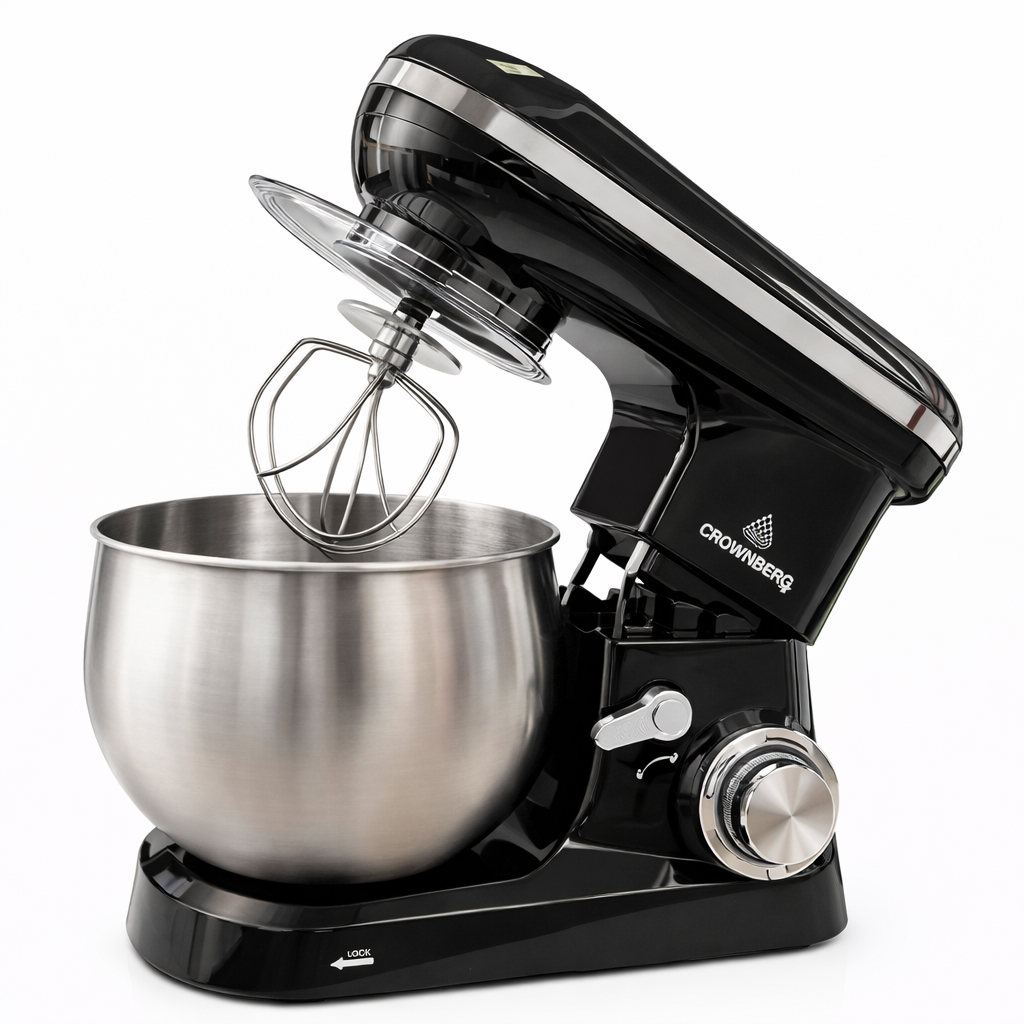 Тестомесильная машина Crownberg CB-3407 2600Вт комбайн 5л Планетарный тестомес-миксер кухонный с чашей