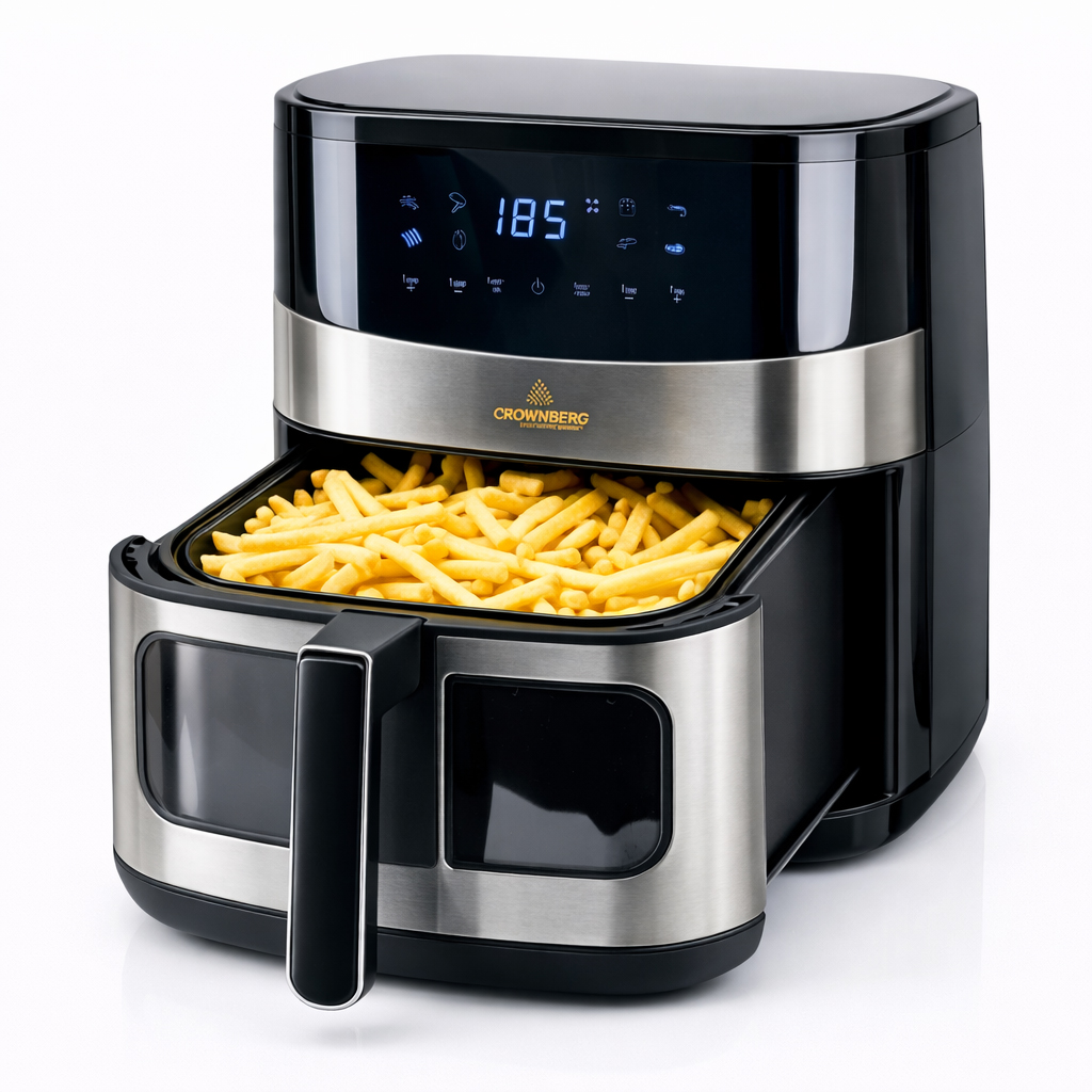 Кухонный аэрогриль Crownberg CB-5554 6.5л 2000Вт многофункциональная фритюрница мультипечь