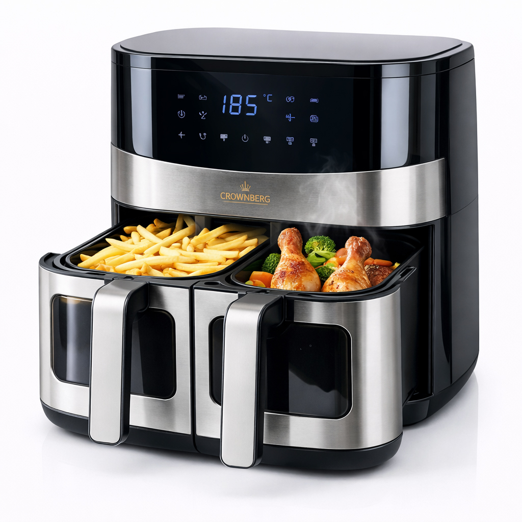 Аэрогриль мультипечь аэрофритюрница Crownberg CB-5556 11л 2600Вт