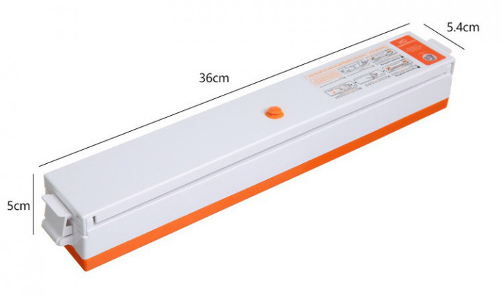 Вакууматор Freshpack Pro вакуумный упаковщик еды, бытовой. Цвет: оранжевый