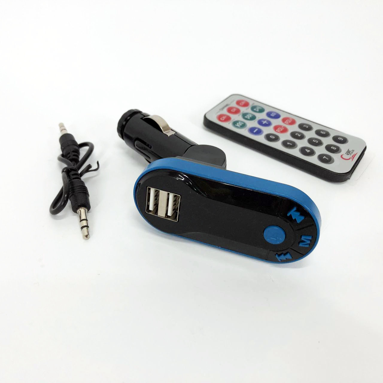 Автомобильный трансмиттер/модулятор CM i9, радио трансмитер, FM модулятор для автомобиля. Цвет: синий