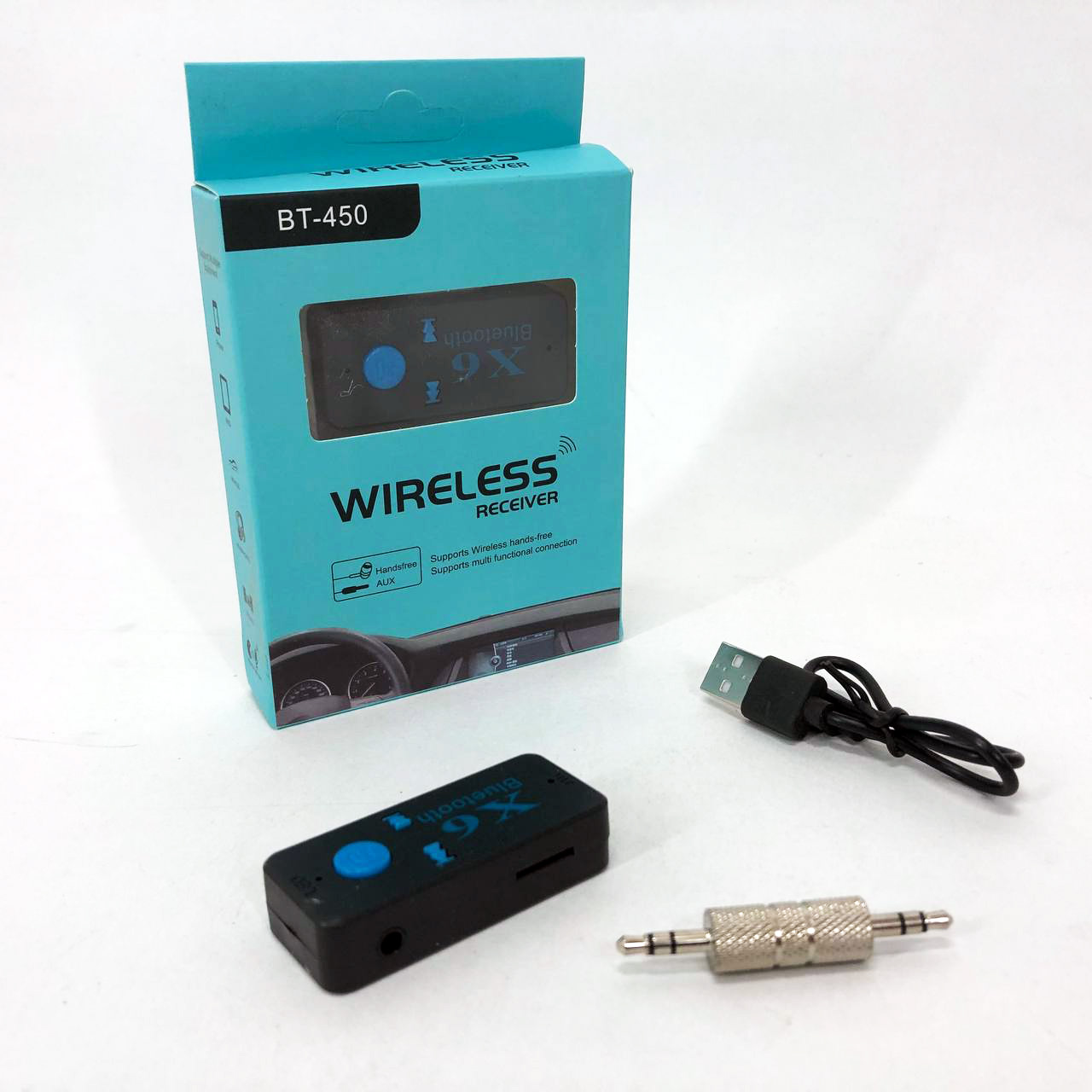 Беспроводной адаптер Bluetooth приемник аудио ресивер BT-X6, Фм модулятор блютуз в машину