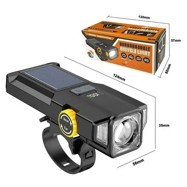 Велофара X17-30W+2LED(red)