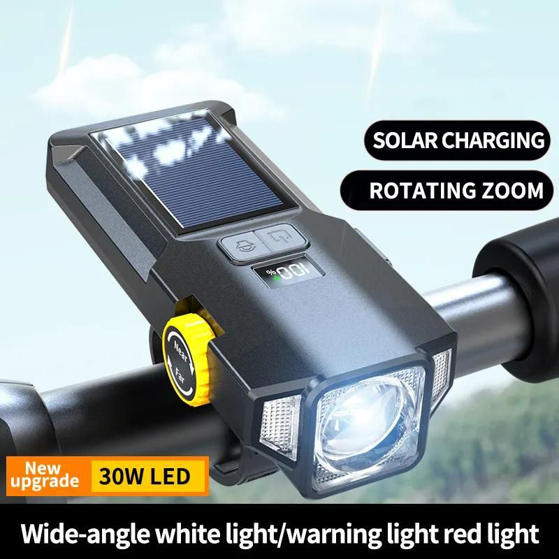 Велофара X17-30W+2LED(red)