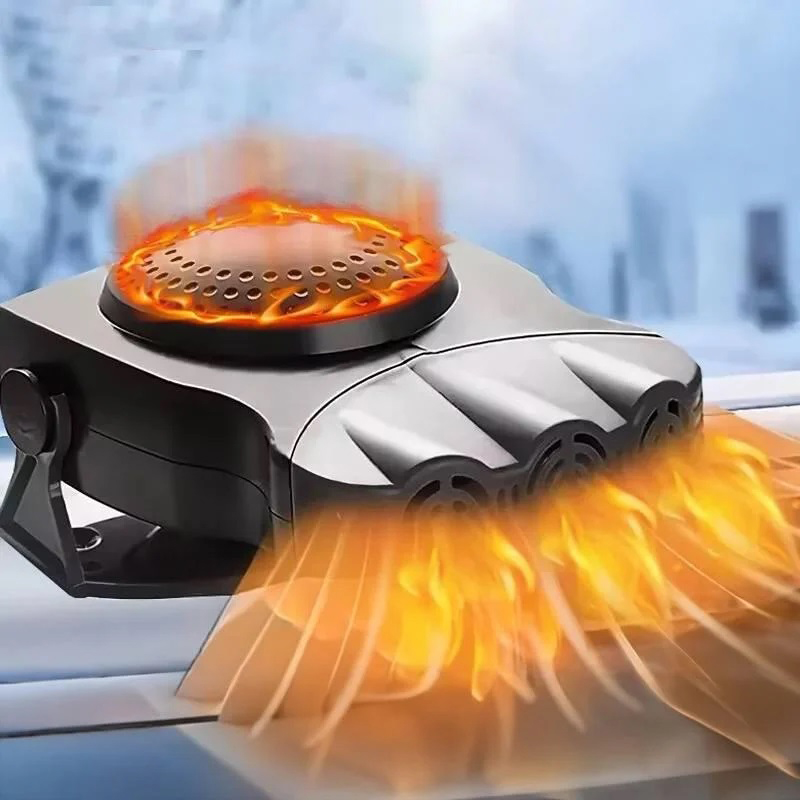 Тепловентилятор автомобильный Car Fan CF-612, дуйка для авто, Универсальный обогреватель в машину