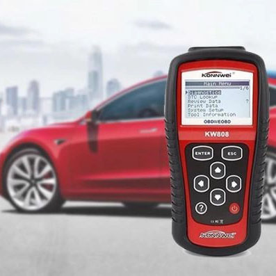 Профессиональный сканер для авто Konnwei KW808 OBD II/EOBD, Сканер для диагностики, Тестер диагностика
