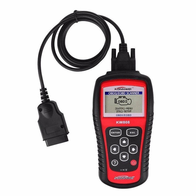 Профессиональный сканер для авто Konnwei KW808 OBD II/EOBD, Сканер для диагностики, Тестер диагностика