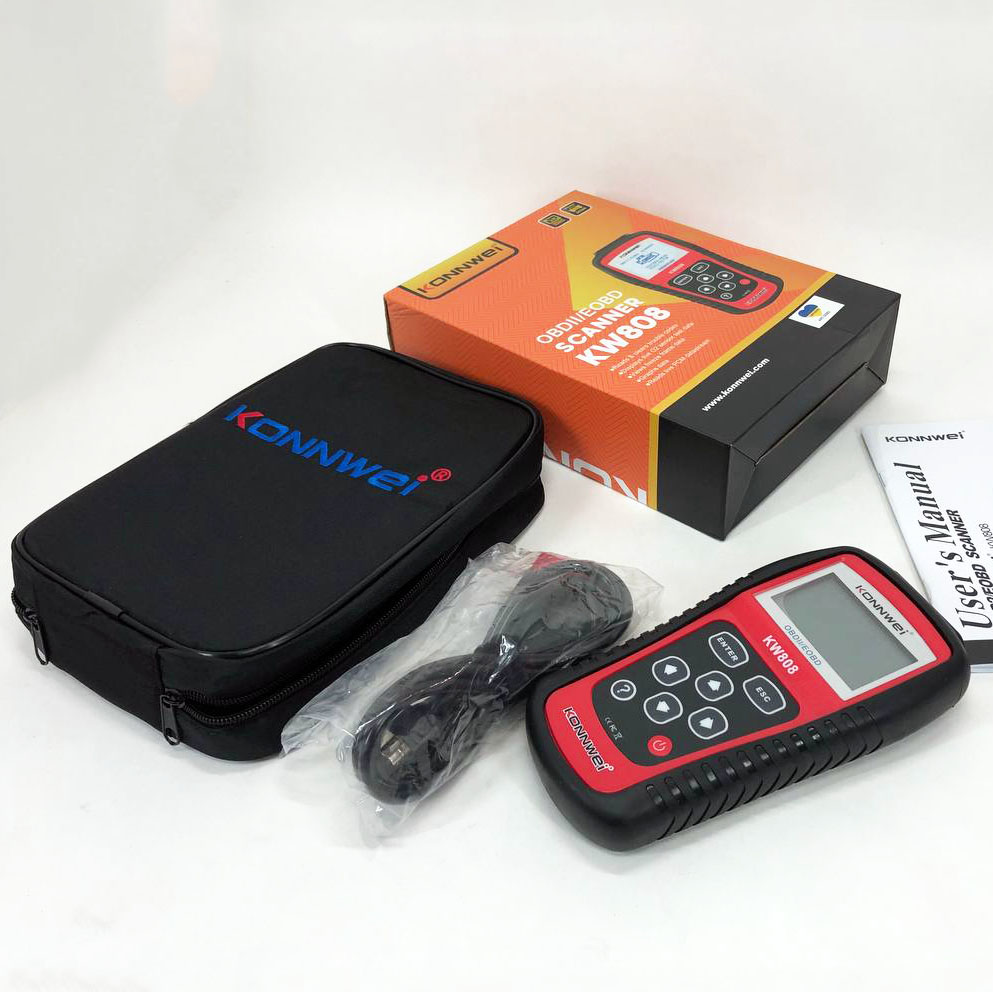 Профессиональный сканер для авто Konnwei KW808 OBD II/EOBD, Сканер для диагностики, Тестер диагностика