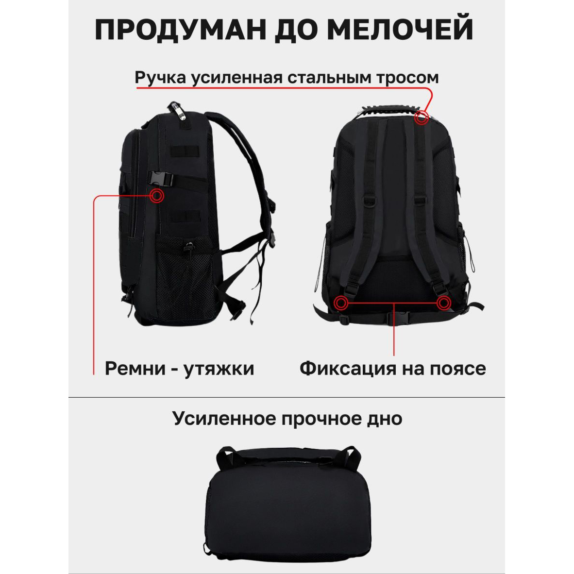 Военный тактический рюкзак туристический, Модульный тактический рюкзак, Военный рюкзак ЗСУ