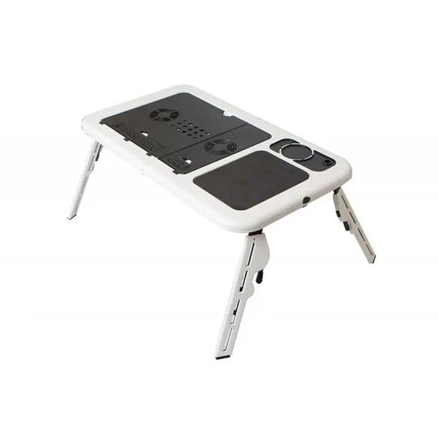 Стол подставка с вентиляцие LD-09 E-Table Столик для ноутбука с регулировкой высоты в кровать