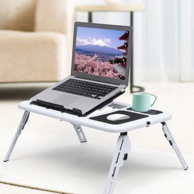 Стол подставка с вентиляцие LD-09 E-Table Столик для ноутбука с регулировкой высоты в кровать