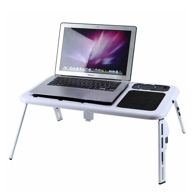 Стол подставка с вентиляцие LD-09 E-Table Столик для ноутбука с регулировкой высоты в кровать