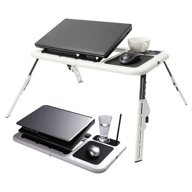 Стол подставка с вентиляцие LD-09 E-Table Столик для ноутбука с регулировкой высоты в кровать