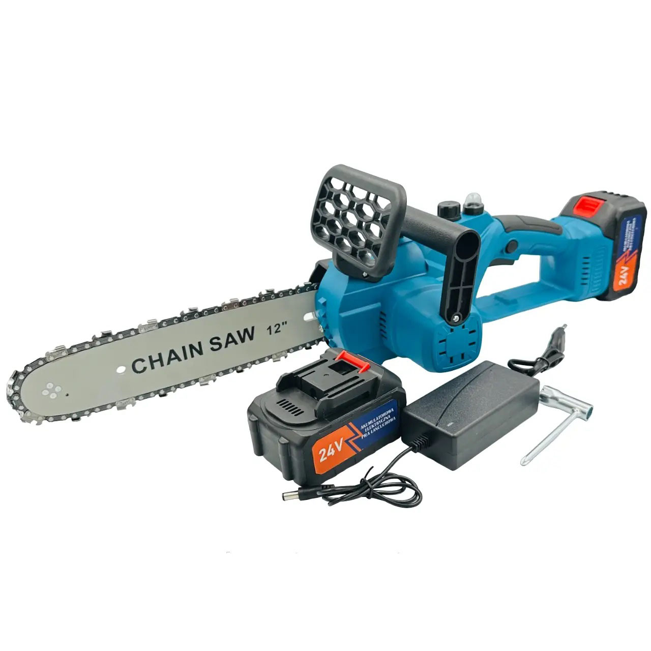 Аккумуляторные цепные пилы DOMOTEC Chain Saw 12'' (30см), Хорошая аккумуляторная пила, Ручная садовая