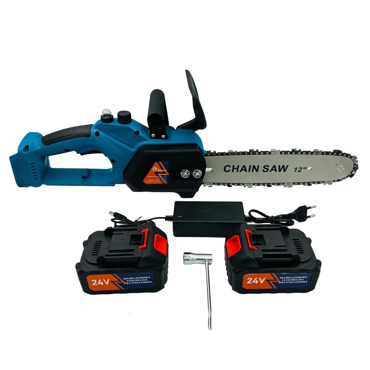 Аккумуляторные цепные пилы DOMOTEC Chain Saw 12'' (30см), Хорошая аккумуляторная пила, Ручная садовая