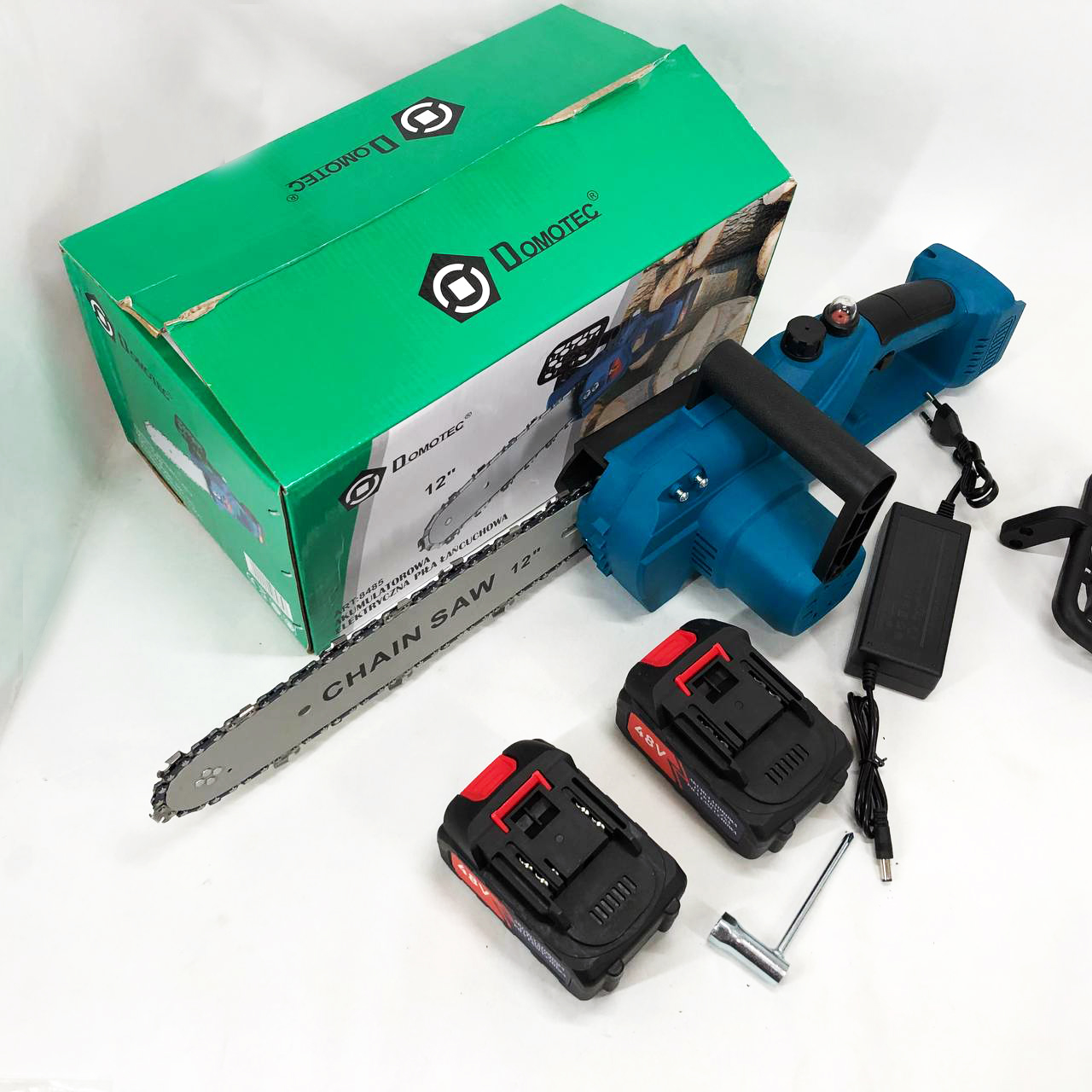 Аккумуляторные цепные пилы DOMOTEC Chain Saw 12'' (30см), Хорошая аккумуляторная пила, Ручная садовая
