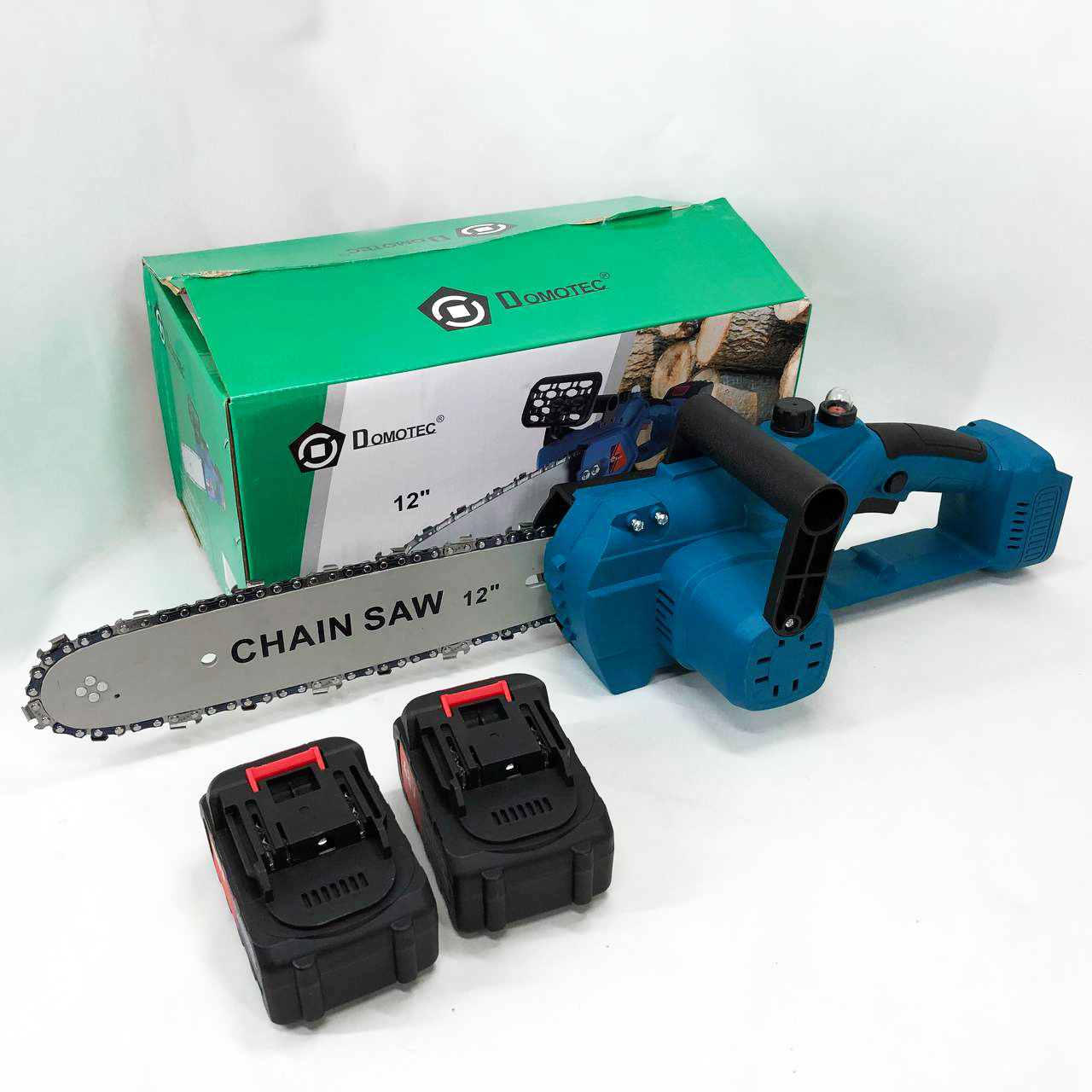 Аккумуляторные цепные пилы DOMOTEC Chain Saw 12'' (30см), Хорошая аккумуляторная пила, Ручная садовая