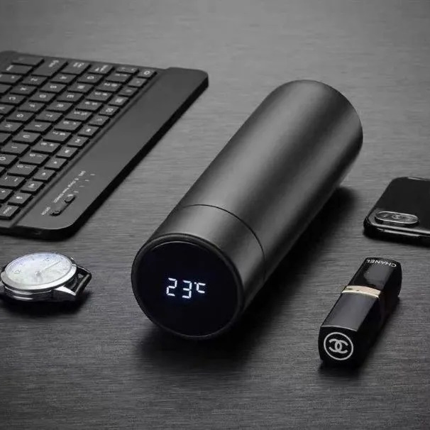 Умный термос с экраном, Термос из нержавейки, Термос с дисплеем температуры, Термос с термометром