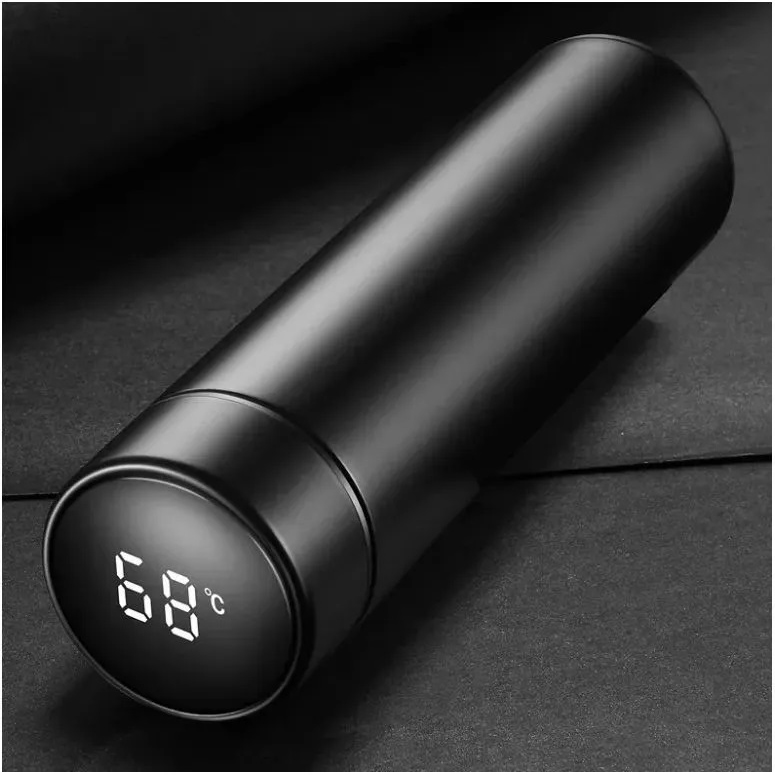 Умный термос с датчиком температуры, Термос для школы, Умный термос с экраном, Умный термос