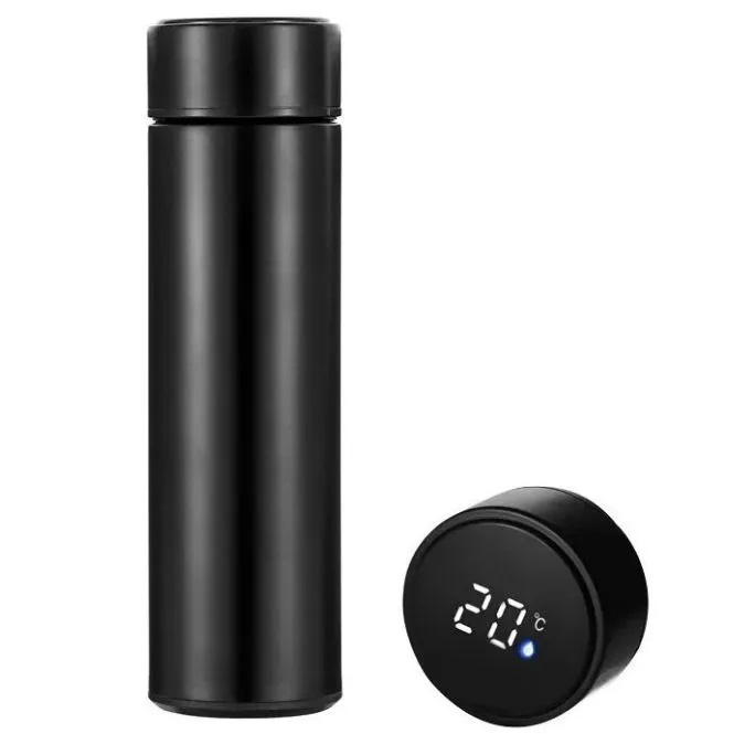 Умный термос с датчиком температуры, Термос для школы, Умный термос с экраном, Умный термос